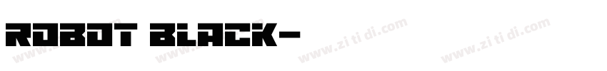 robot black字体转换